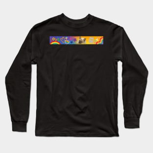 illustration based on the colors of the rainbow Long Sleeve T-Shirt